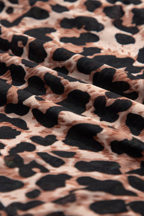 Reversible Leopard Floral Ruffle Hem Southern Maxi Skirt